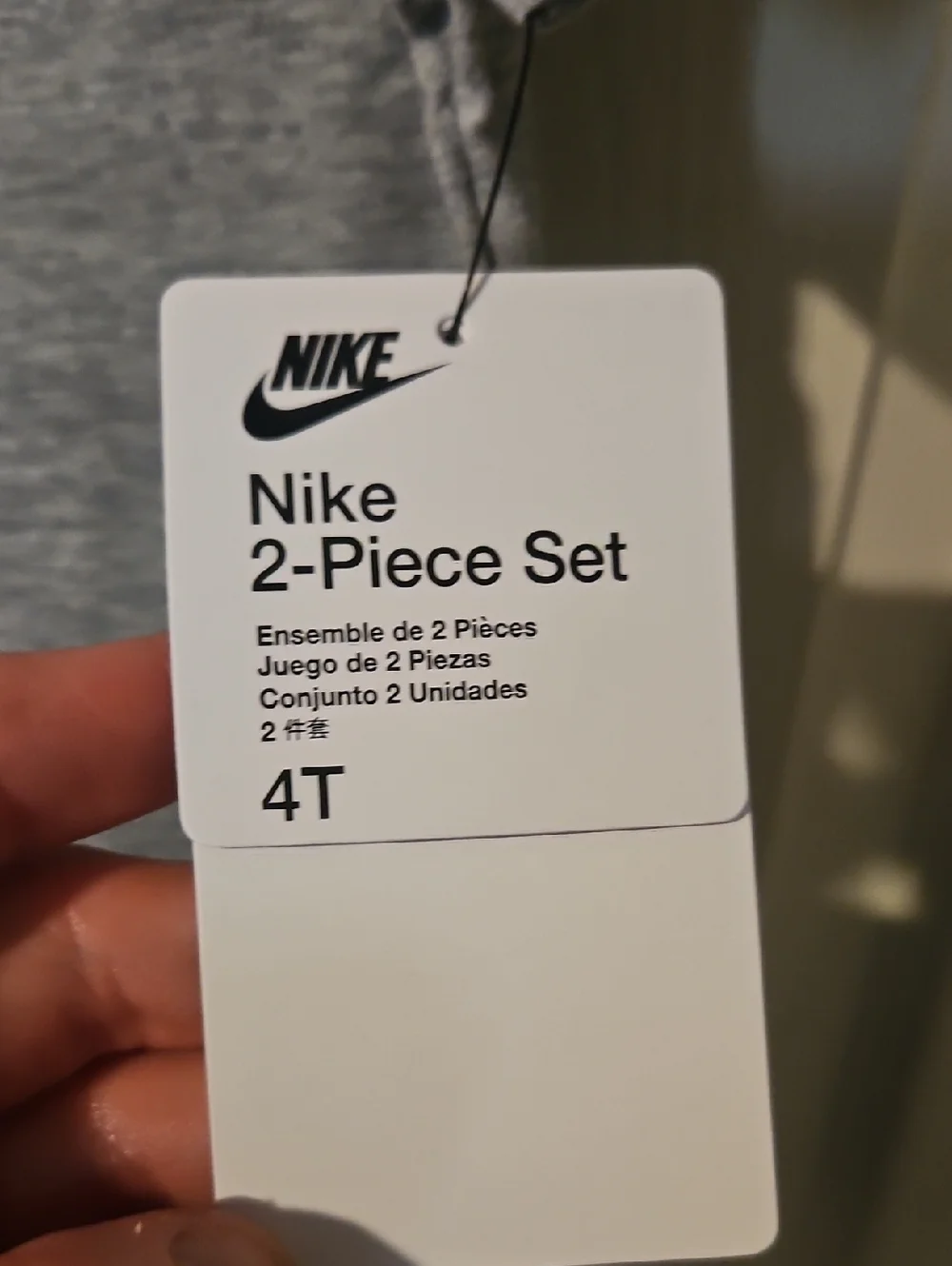 NIKE Toddler Two Piece Set: Gray/Navy: New With Tags: Size 4T